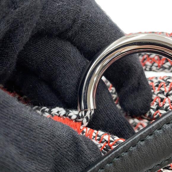 Balenciaga Zigzag Canvas Leather Shoulder Bag - Picture 8 of 11